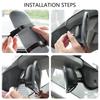 Automotive Frameless Interior Mirror with Wide Angle Curved Surfaces & Scratch Resistant Glass Coating for Vehicles