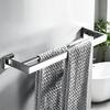 Stainless Steel Double Towel Bar - Chrome Finish Bathroom Hardware & Accessories, Wall Mounted Towel Holder