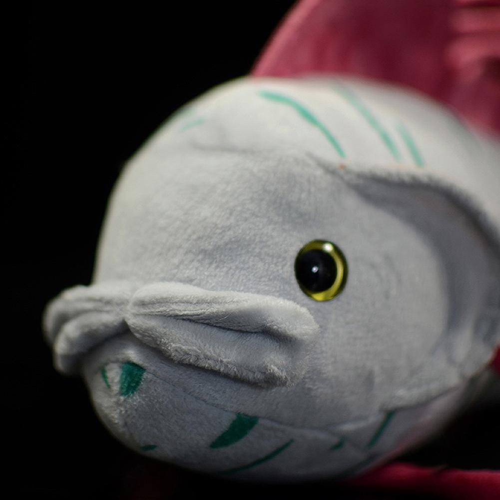 66cm Real Life Oarfish Ribbon Fish Chimera Plush Toy Soft Regalecus Glesne Simulation King of the herring Ocean Animal Boys Gift