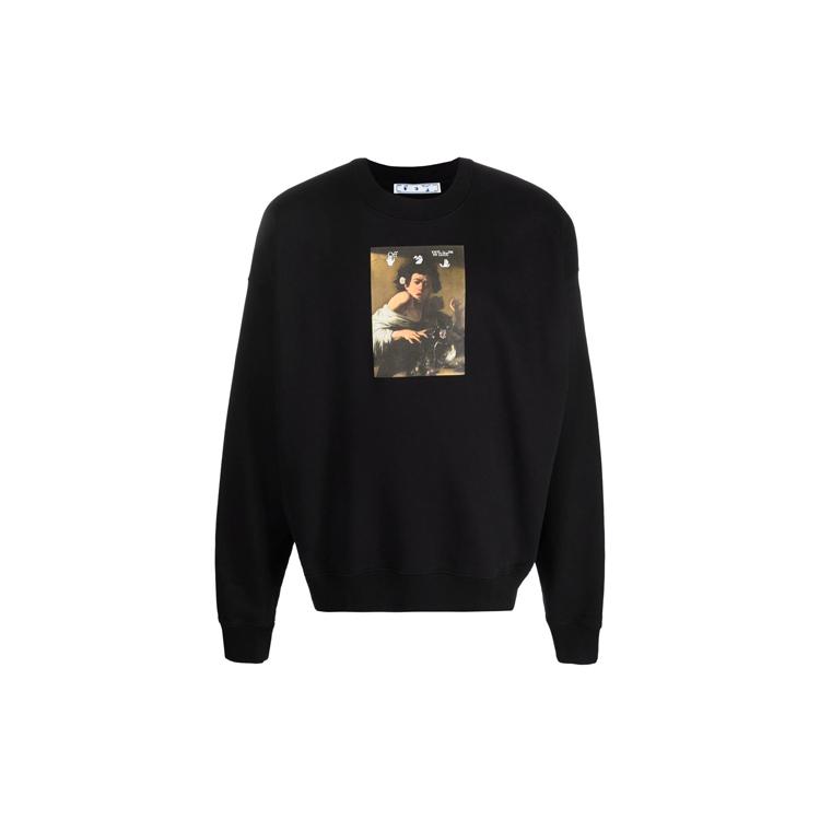 OFF WHITE Caravaggio Boy Crew Sweatshirt OMBA054F21FLE0101084