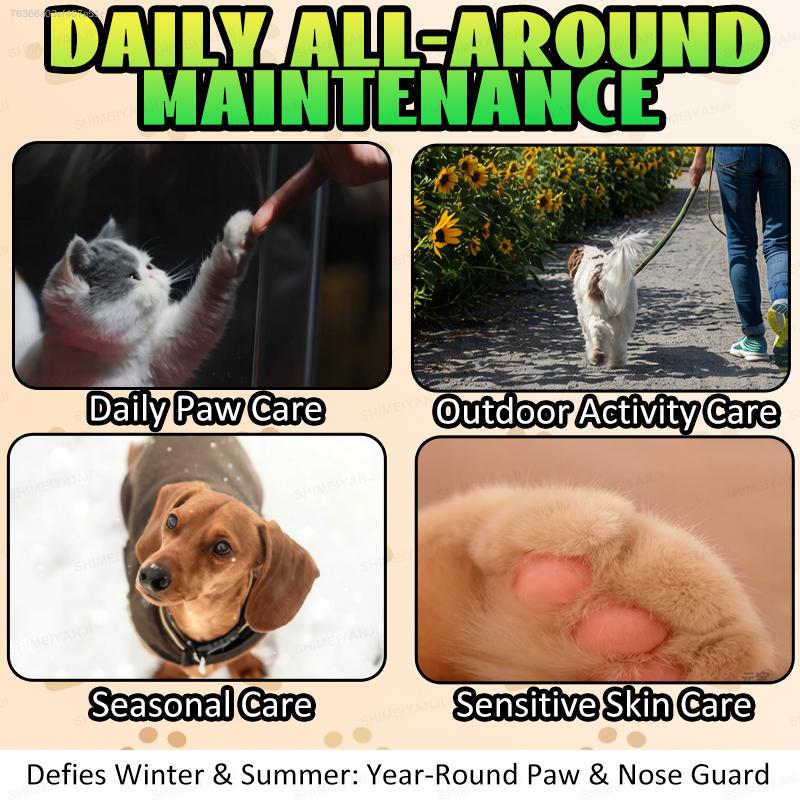 Pet Topical Care Cream, For Nose and Paw Care, Gentle, Fresh, Odorless, Safe and Effective.