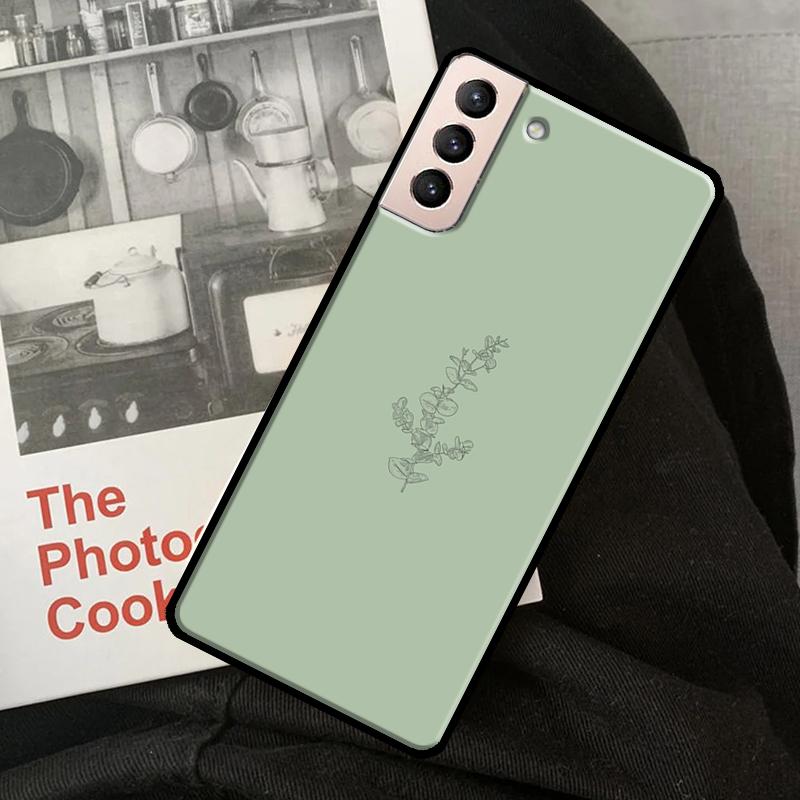 

Эстетичный чехол Sage Green Swirl для Samsung Galaxy S21 S20 FE S9 S10 Note 10 Plus Note 20 Ultra S22 Ultra, мягкий чехол Galaxy S8