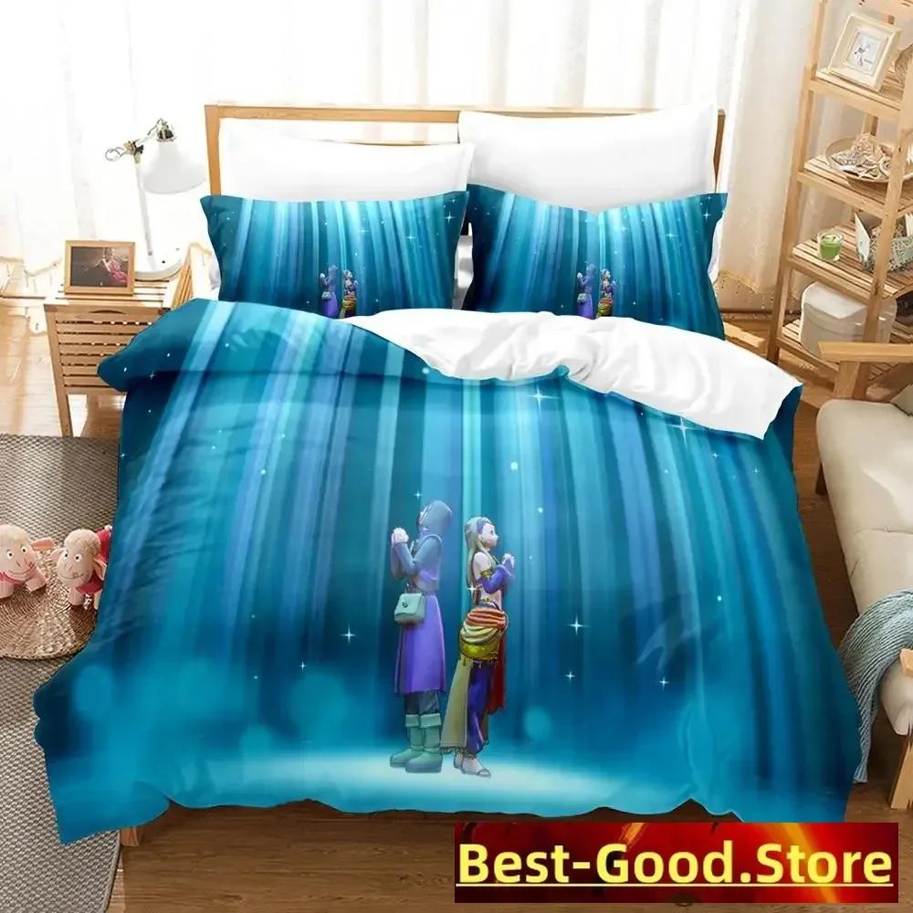 Spiel Dragon Quest XI Beding Set Einzel Doppel Voll Königliche Größe Abmessungen Abmessungen Bettwäsche Set Erwachsene Kinder Schlafzimmer Bettbezug Sets parure de
