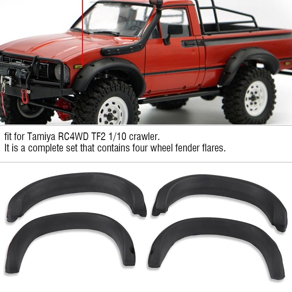 RC Car Rubber Wheels Fender Flares for Tamiya TF2 1 10 Scale Remote Control Crawler