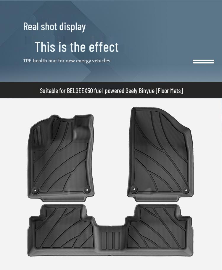 Fits Model 22-24 BELGEE Bin Yue X50/Proton X50 Full Coverage TPE Car Floor Mats