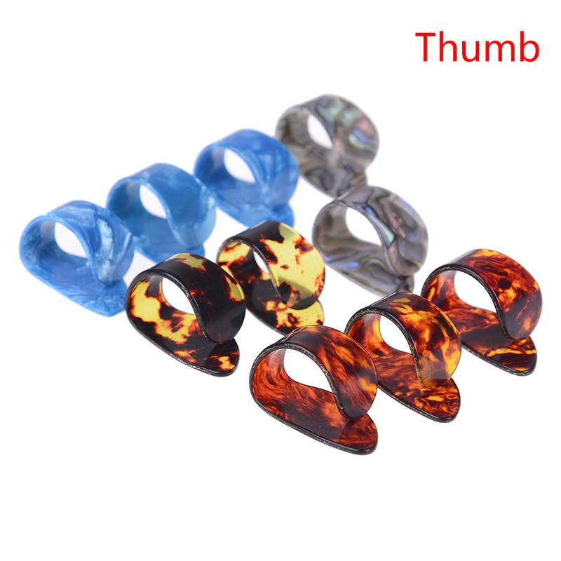 

Гітара 10 шт. Плектри Нігтьовий Медіатор для великого пальця з нержавіючої сталі Целулоїд Index finger