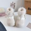 Women's Winter Boots Furry Snow Boots Women's New Winter Fleece Cotton Shoes Women's Ankle Boots Winter Woman Shoes