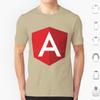 Angular Logo T Shirt Cotton Men Women DIY Print Angular Javascript Angularjs Js Programming Logo Angular Js Development Web