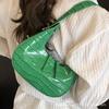 Trendy Fashion Personality Stone Pattern Armpit Moon Bag Versatile Commuter Temperament Solid Color Shoulder Bag