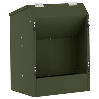 Rabbit Feeder Olive Green 33.5 X 25.5 X 45.5 Cm