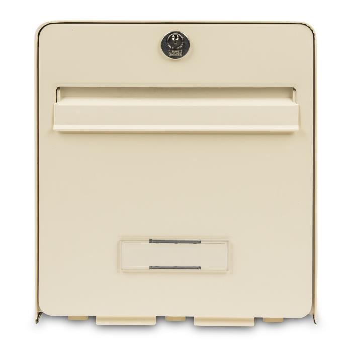 Boîte Aux Lettres - BURG WACHTER - Favor - Acier Galvanisé - 1 Porte - Beige