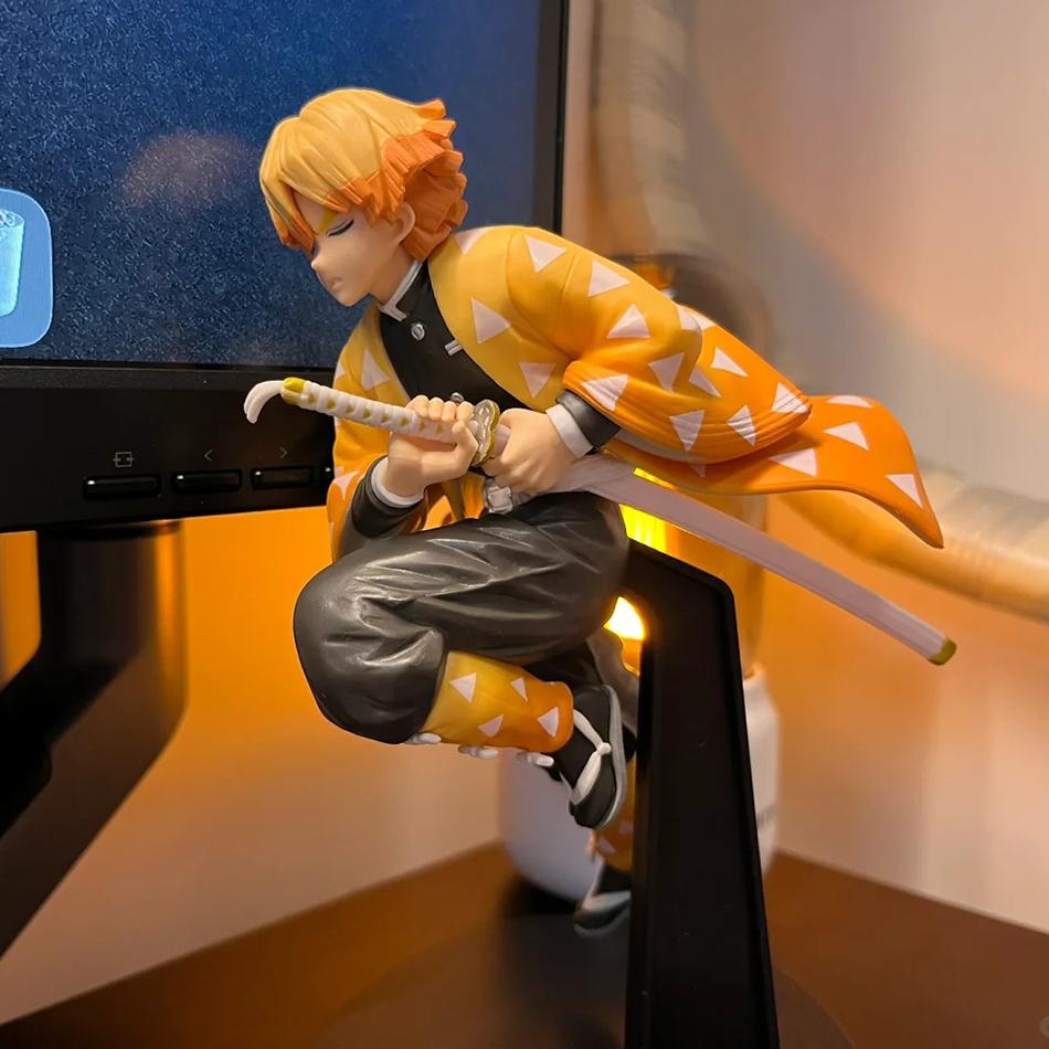 Anime Demon Slayer Kimetsu No Yaiba Figure Kamado Tanjirou Action Figure Agatsuma Zenitsu Nezuko Warrior PVC Model Toys Gift