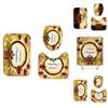 High-quality Waterproof Christmas Bathroom Set With Shower Curtain And Mat Pads