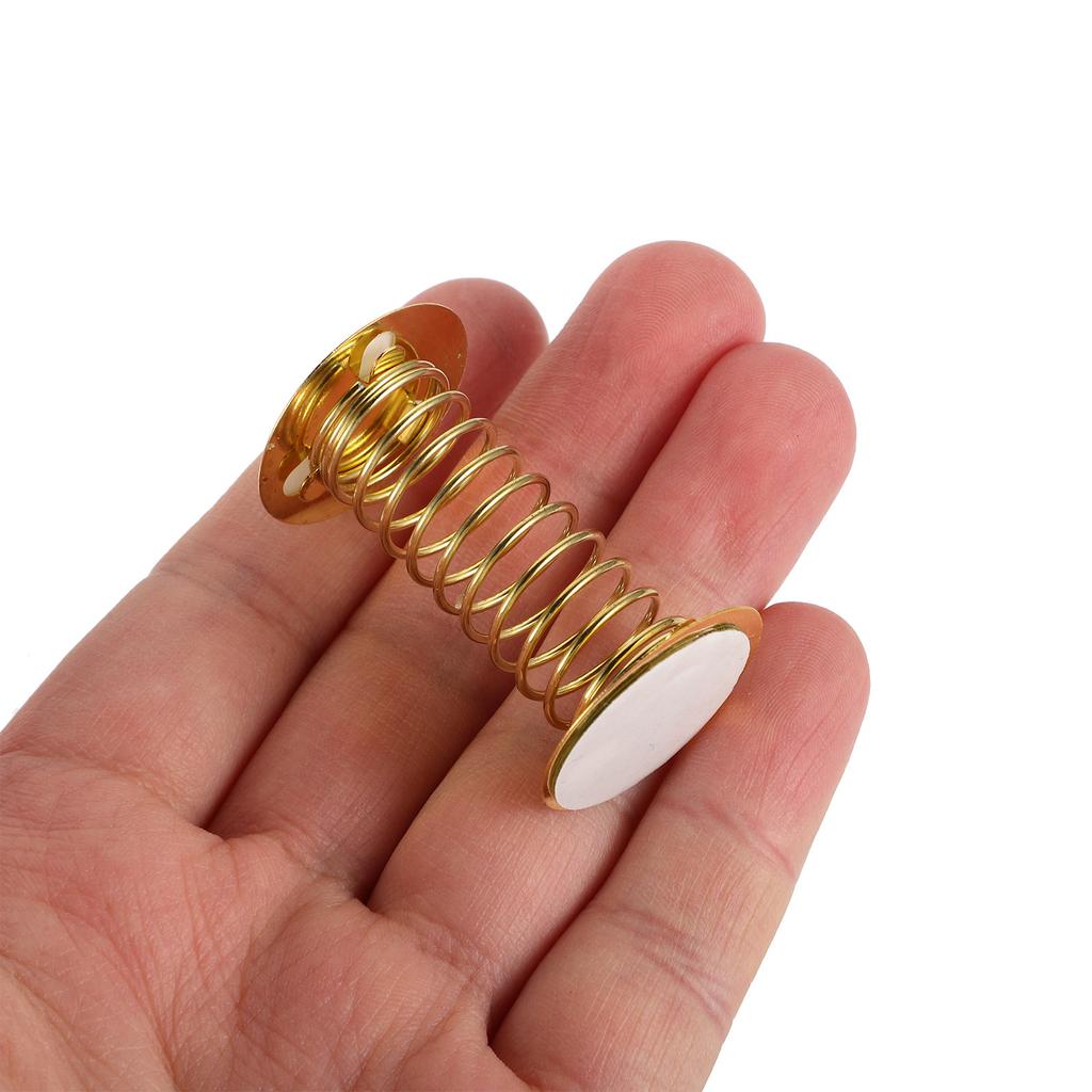 10Pcs Spring Base Double Sided Adhesive Strong Hold Wobble Springs for DIY Crafts Dashboard Mount Shaking Head Spring