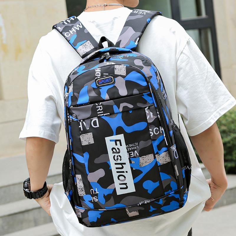 Large Backpack Printed Capacity Leisure Outdoor Schoolbag Travel