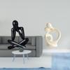 Modern Abstract Couple Sculpture Artistic Figurine Decorative Collectible Resin Statue for Living