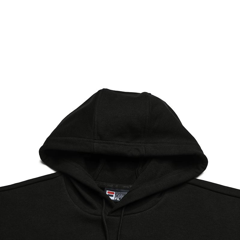 Fila Original Fashion Simple Classic Retro Sports Casual Versatile Comfortable Soft Pullover Hoodie Men Hoodies Dark-Flow-Black F11M619208FBK