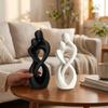 Romantic Abstract Hugging Couple Sculpture Minimalist Style Embrace Art Table Statue  Wedding Gifts