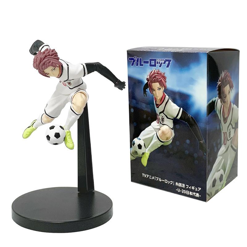 13cm Blue Lock Anime Figure Blue Football Uniform Nagi Seishirou Action Figure Itoshi Rin Figurine PVC Collection Model Doll Toy