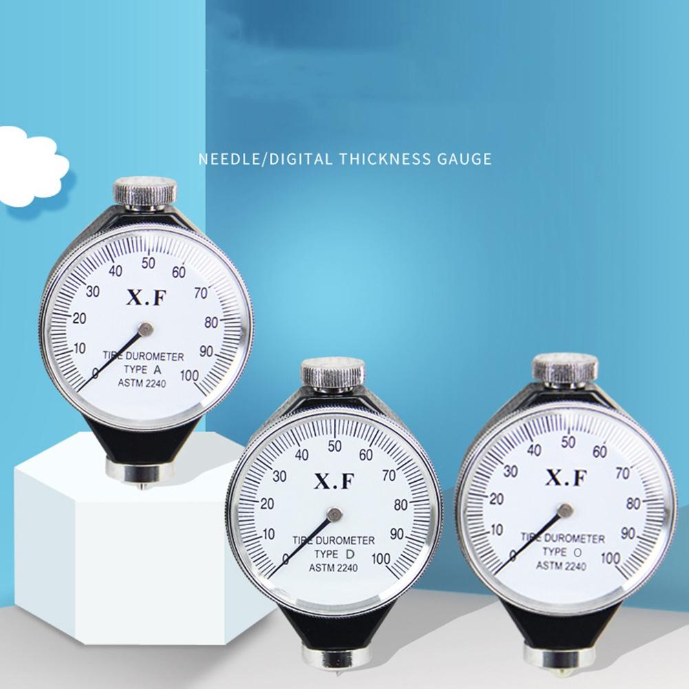 Durometer 0-100 HA Rubber Tire Hardness Tester Meter for Plastic Leather Rubber Multi-Resin