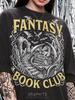 Fantasy Book Club Dragon Books Bats Comfort Colors® Tshirt, Mythical Creature Medieval Ruins Gothic Fantasy Bookworm Dark Academia Tee