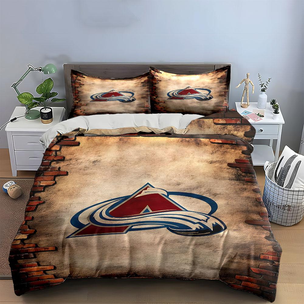 "Red A Logo On Vintage Wall Background" Print Bedding Set Duvet Cover Pillowcases (1* Duvet Cover 2* Pillowcases Do Not Include Comforter)