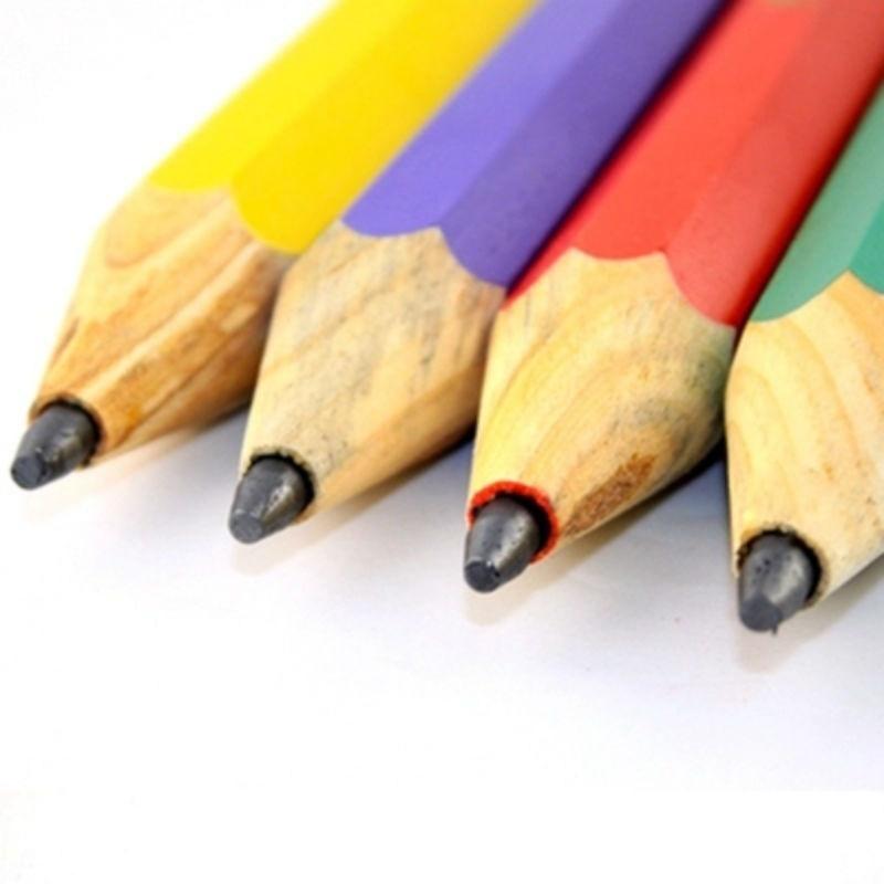 1pcs Graphite Lead Core Black Big Pencil Wood Pencil Brush Personality Giant Pencil Carpenter Pencil Stationery Pen for School