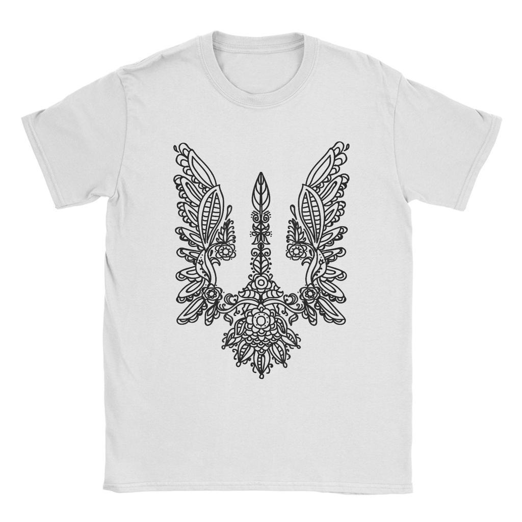 Ukrainian Flag Ukrainian Coat of Arms Emblem Cotton TShirt For Unisexs Summer Vintage T Shirts ONeck Novelty Tee Shirt Oversized