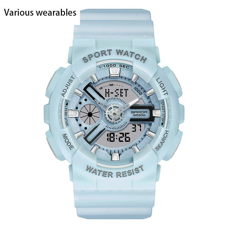 Modische Jugend Herren- und Damenuhren Outdoor Wasserdicht Leuchtend Multifunktionale Elektronische Uhr