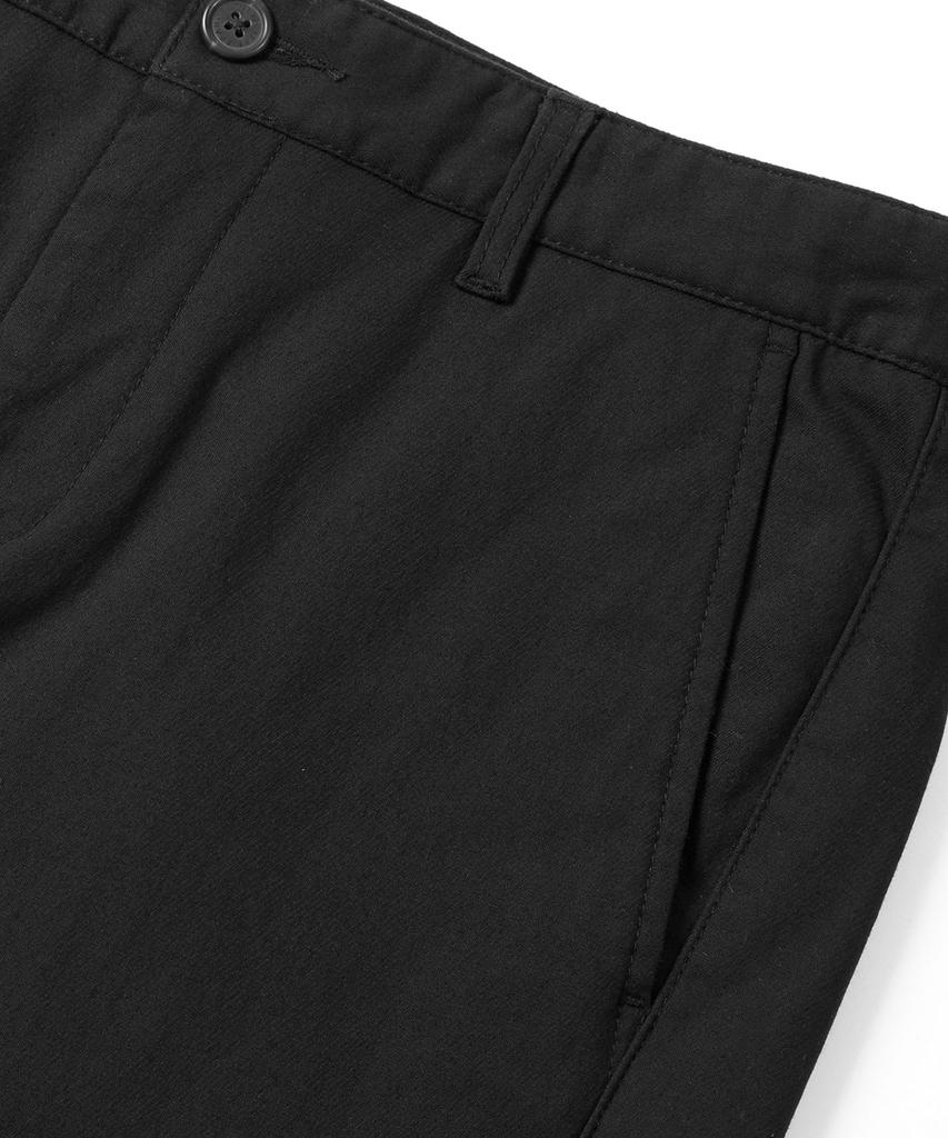 KULTE Men'S Fleece-Lined Elastic Waist Chino Pants Black