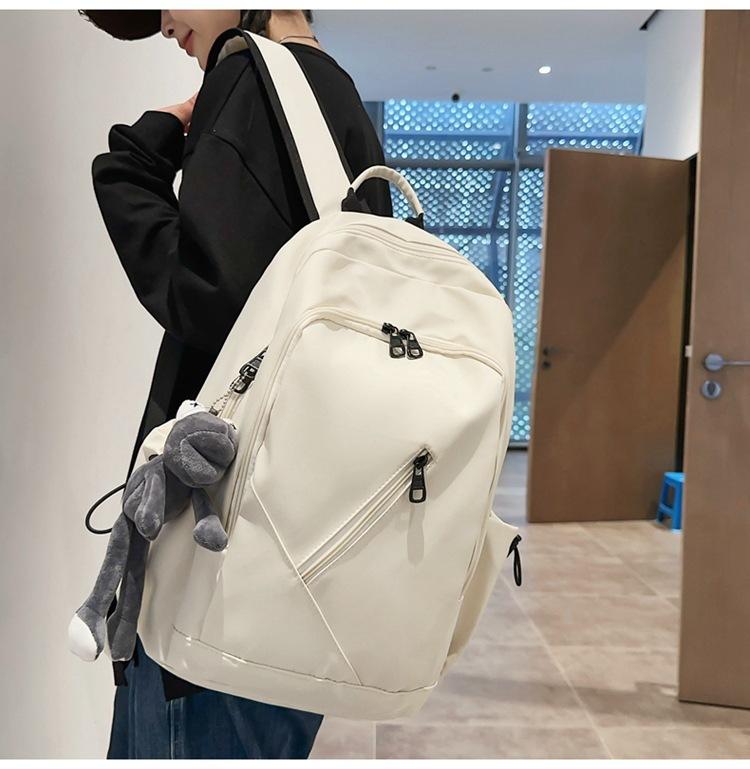 Einfarbiger Schulrucksack für Mittelschüler