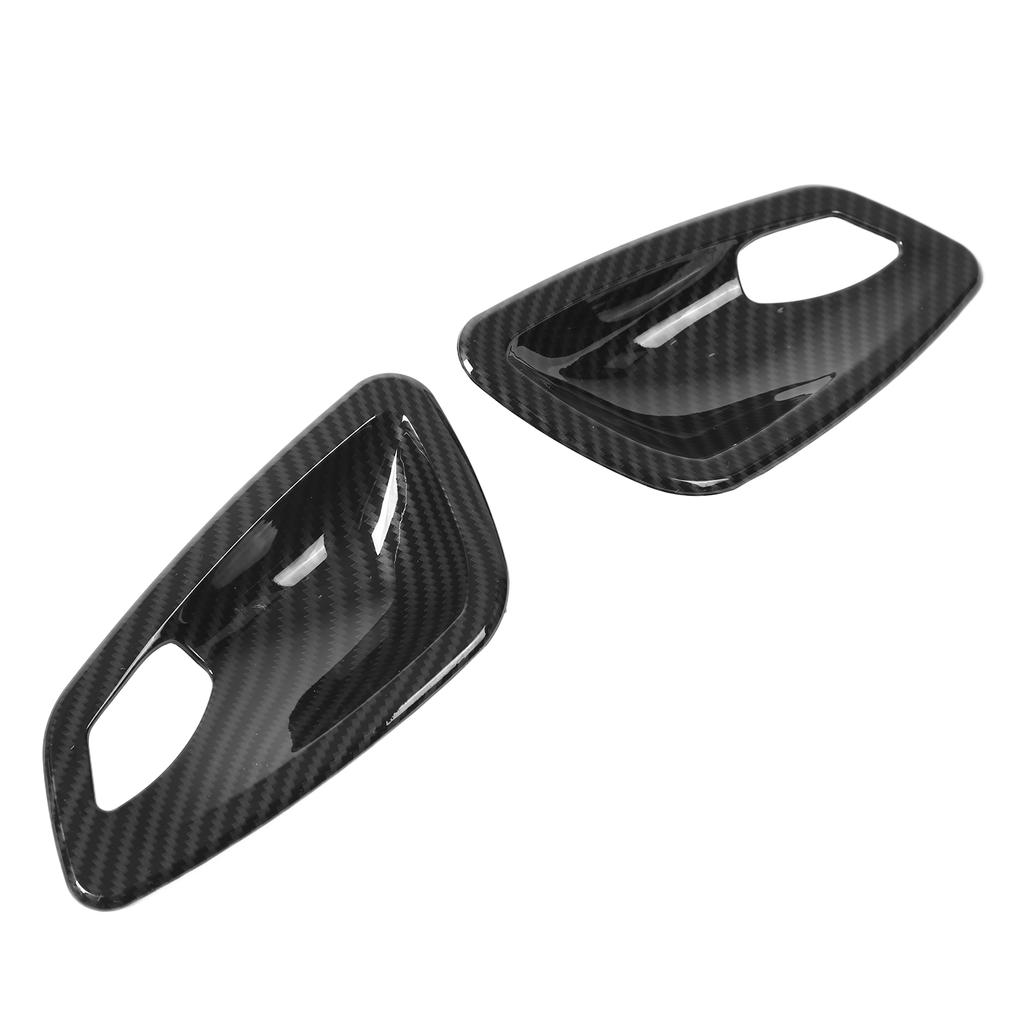 2 Stück Auto Innen Türschale Griffabdeckung Carbonfaser Stil Ersatz für 3er E90 2005?2012