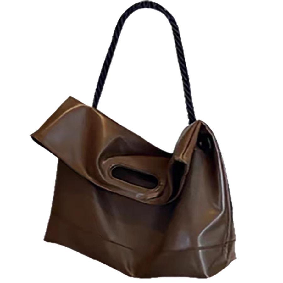 Autumn and Winter Big Bag for Women New Simple Commuting Soft Pitot Bag for Students In Class One-shoulder Crossbody Bag for Women