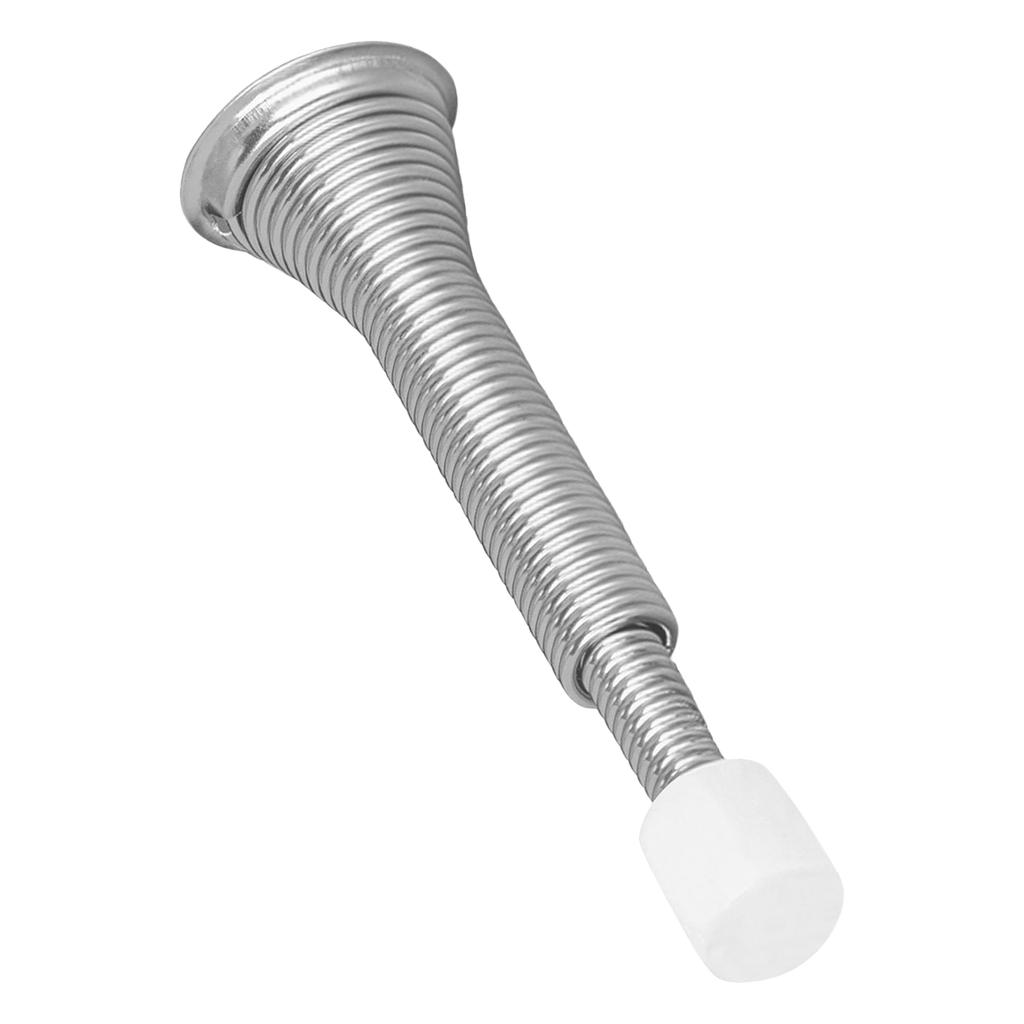Adjustable Length Spring Door Stops Wall Protections with Rubber Tips Easy Install Spring Door Stoppers Simple Installs