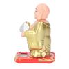 Plastik Solar Wackel-Buddha Figur Gold Auto Armaturenbrett Licht Angetriebene Dekoration Büro Schreibtisch Display