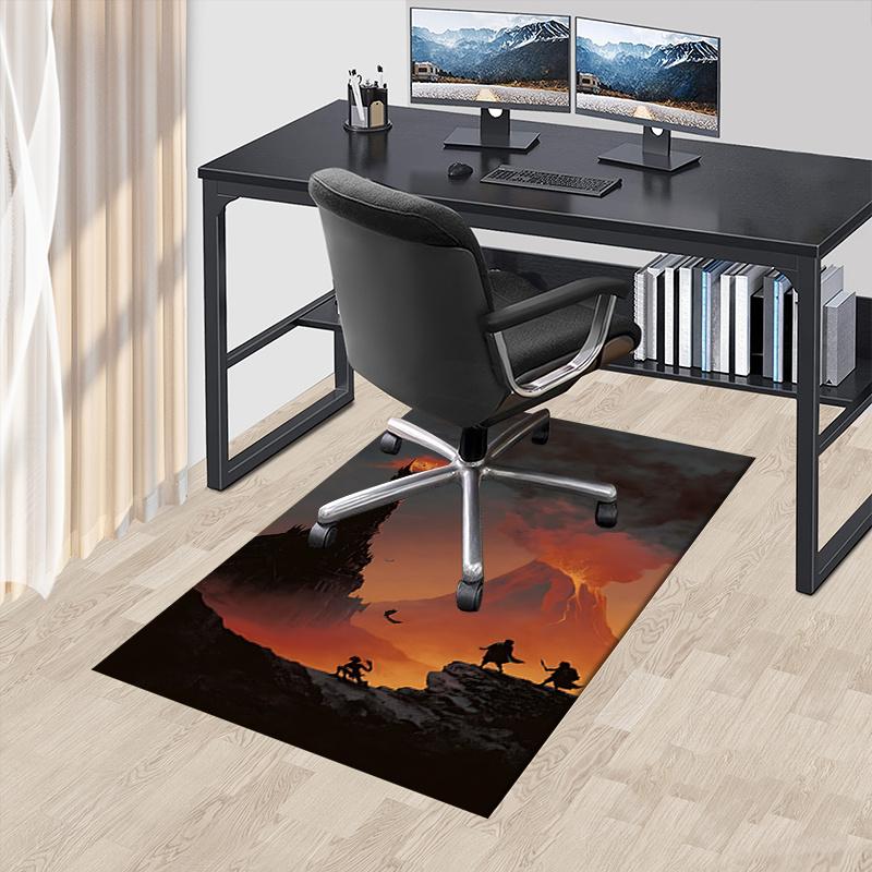 

Tower of Orthanc,Lord of the Rings Polyester Office Carpet Chair Mats, Home Decor Dormitory Floor Protector with Anti-Skid Backing, Large Ar 60cm by 90cm