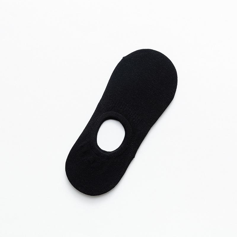 Female Spring and Summer Thin Solid Color Silicone Non Slip Non Fall with Shallow Mouth Invisible Socks