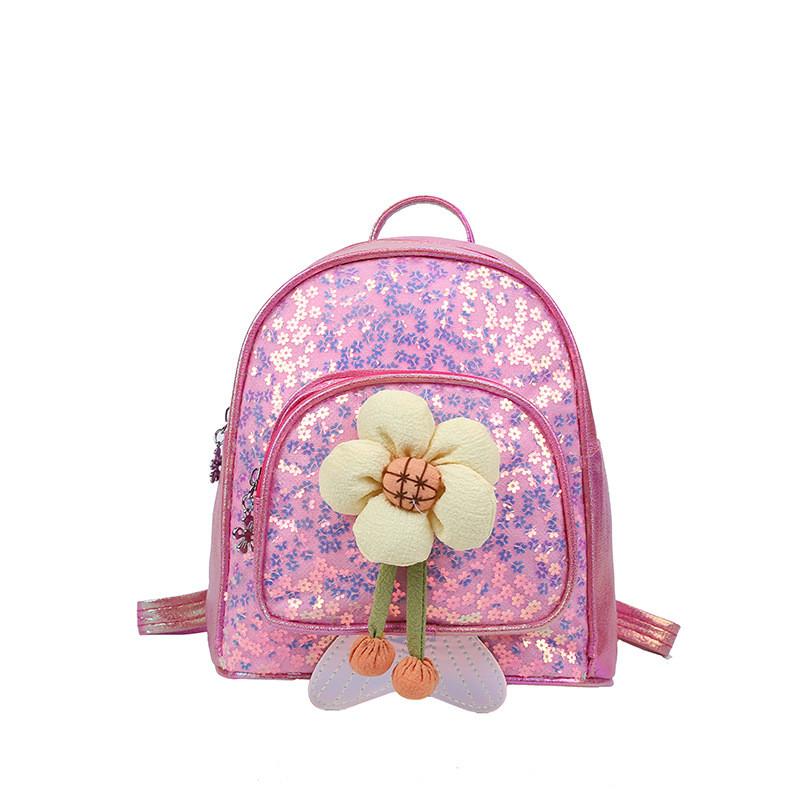 Cute Colorful Sequin Flower Girls Backpack For Kindergarten And Travel Activities