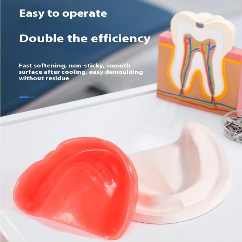 1 Pair U-Shape Dental Rim Model Base Plate Wax Hard And Soft Occlusal Wax Denture Casting Bite Block Dentistry Lab Material