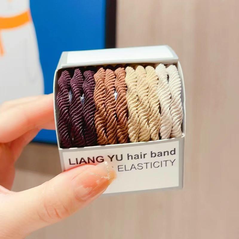 Candy Color Elastic Hair Bands for Women's High Elastic Hair Circle Rope Hair Accessories Headwear Headdress