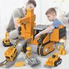Kids Engineering Vehicle Electric Drill Tool Screw Toys Nut Disassembly Children Educational Assembled Sets For Boys Gift