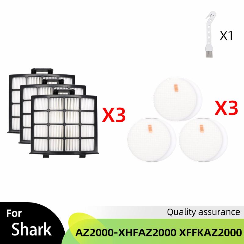 Main Brush HEPA Filter Foam and Felt Filter Parts for Shark AZ2000 / AZ2000W / AZ2002 Robot Vacuum Cleaner Accessories