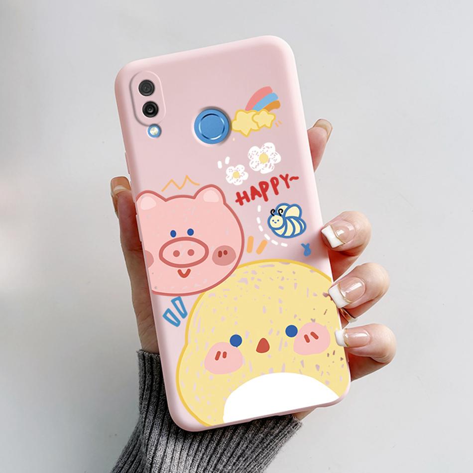 For Honor Play Case COR-L29 Phone Cover Cute Bear Cartoon Frog Soft Silicone Matte Fundas Coque For Honor Play Shockproof Bumper