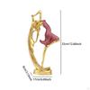 Ballerina Statue for Living Room Decor, Resin Art Piece Shelf