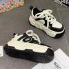 Women Platform Sneakers Mixed Colors Sports Shoes Lace Up Comfortable Shoes Casual Fashion Outdoor Running Tennis Sneaker Female