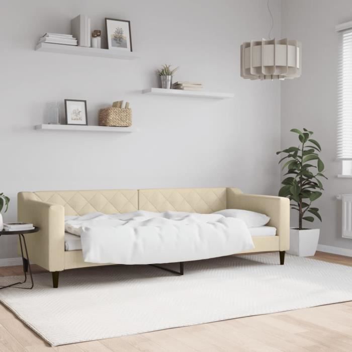 VidaXL Daybed Cream 80x200 Cm Fabric 354160