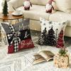 1Pc Christmas Throw Pillow Cases Soft Square Throw Pillow Covers Xmas Decorations For Living Room Bedroom Sofa Couch Bed