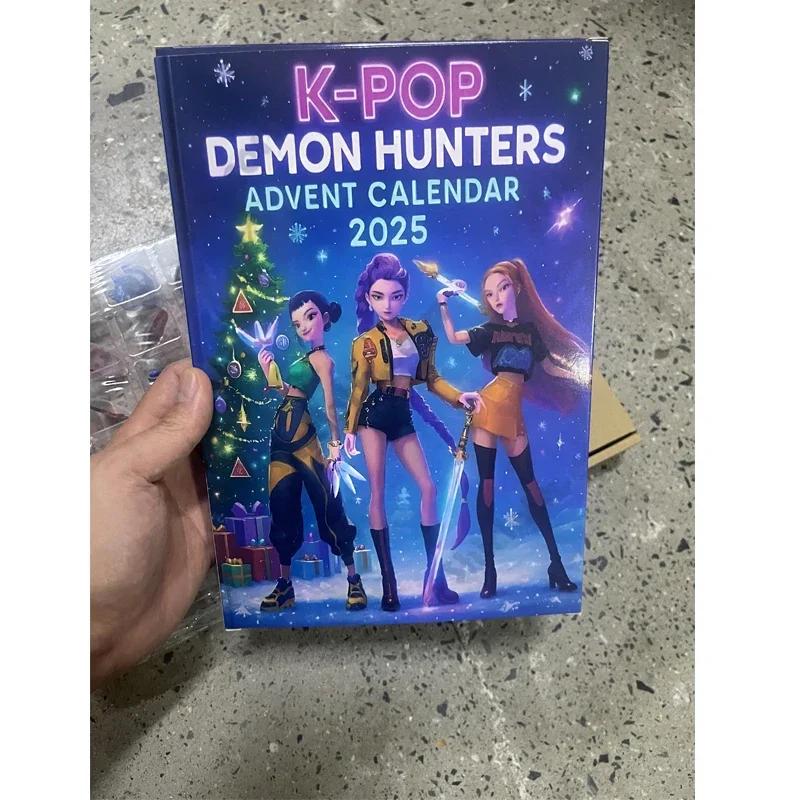 Contagem regressiva para o Natal, presente de calendário de advento Presente de Natal favorito de menina, calendário de advento de Kpop de caçador de demônios,