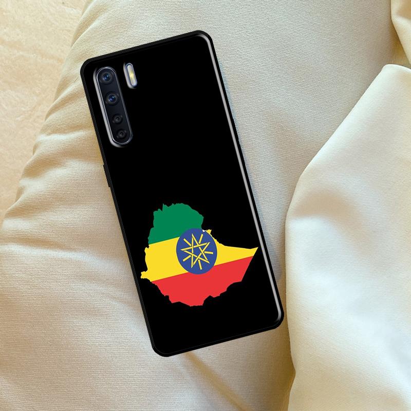 Cool Ethiopia Flag Case For Oppo A98 A78 A18 A38 A58 A5 A6 Pro A54 A74 A94 A17 A57 A80 A60 A40 A96 A76 A16 A15