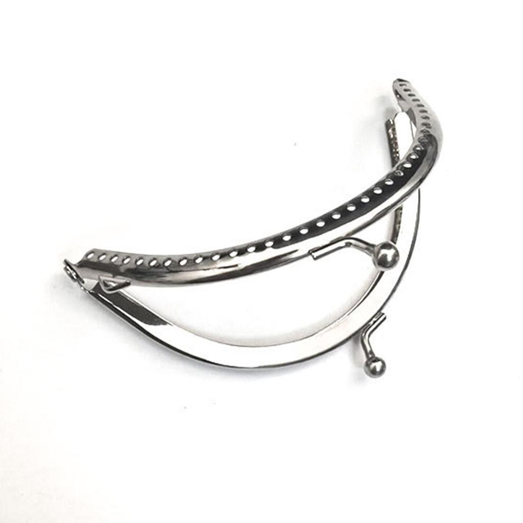 8.5/10.5/12.5/15cm Double Bead Metal Frame Coin Purse Kiss Clasp For Wallet Handle Clutch DIY Bag Frame Clasp Lock Clip